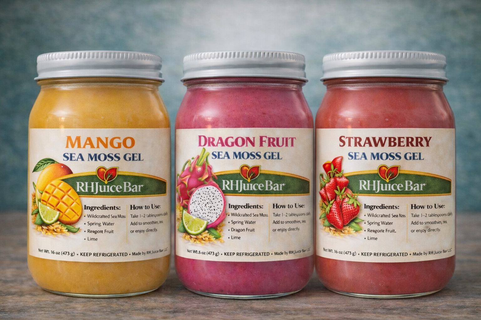 RH Sea Moss Gel Trio Bundle- 3 for $60