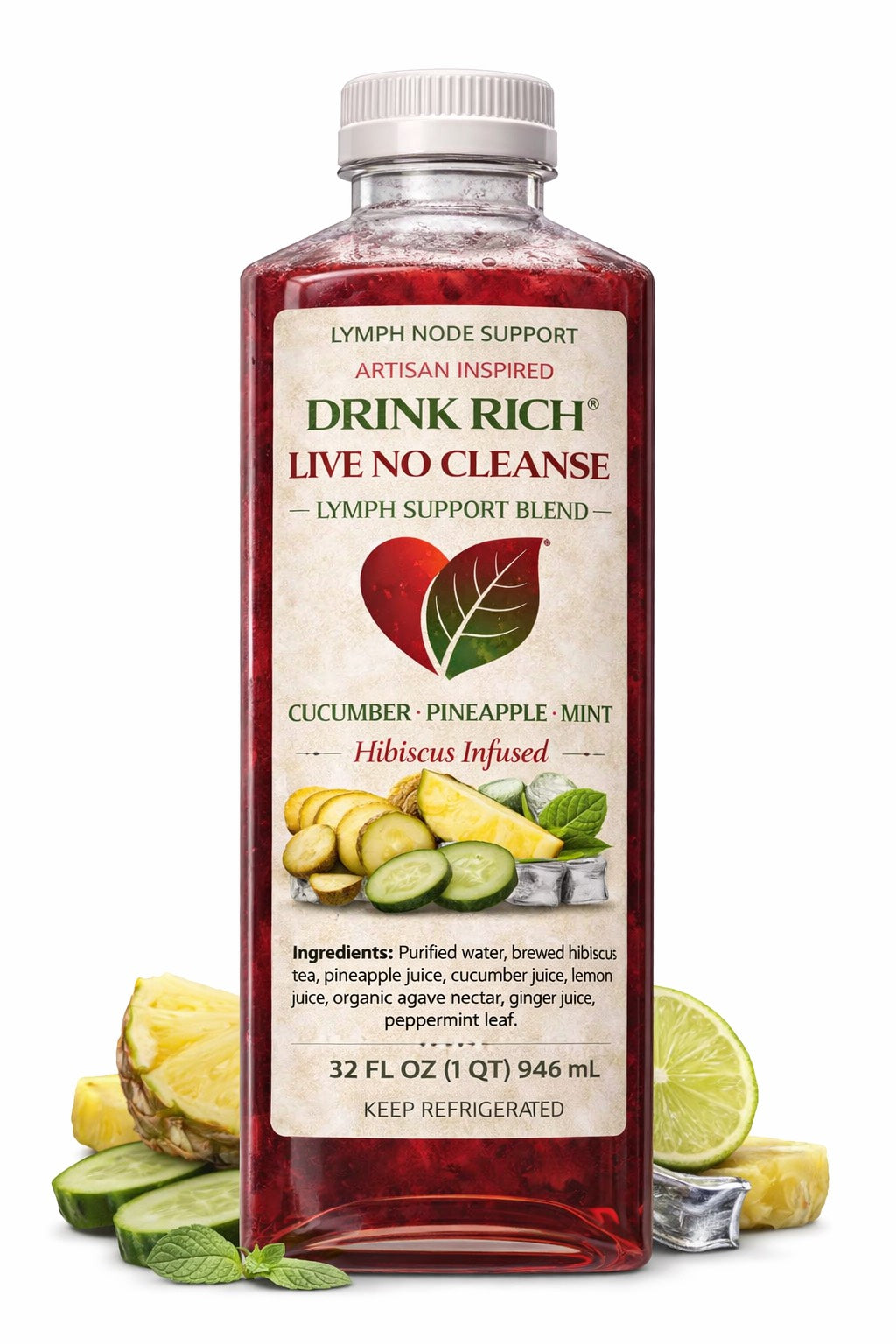 Drink Rich Lymph Node Support Herbal Tea- Natural Wellness Blend